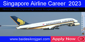 Singapore Airline Vacancies-latest Career for 2023